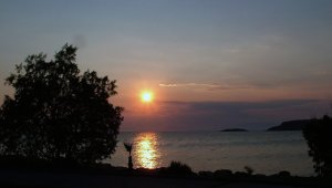 Solnedgang sett fra Westins Resort utenfor Athen (foto: Â©otoerres)
