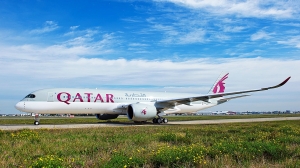Qatar Airways setter A 350 XWB inn på ruten Doha - Frankfurt (foto QA)