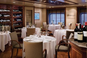 Le Champagne Restaurant om bord i Silver Shadow (Atlanticlink.net/Silversea)