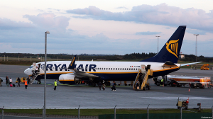 Ryanair i Billund Lufthavn (arkivbilde: Â©otoerres)