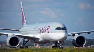 Qatar Airways A 350 XWB  har plass til 283 passasjerer hvorav 36 i Business Class og 247 i økonomiklasse (QA)