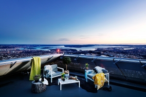 Panoramautsikten fra takterrassen er det ingen som kan slå. (Foto: Felix Odell, (c) 2015 Airbnb Inc.) 